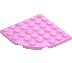 LEGO Rosa brillante Piastra 6 x 6 Rotondo Angolo (6003)