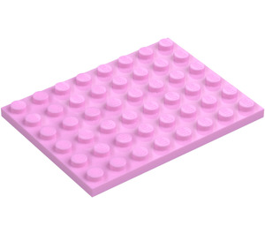 LEGO Bright Pink Plate 6 x 8 (3036)