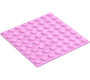 LEGO Rosa brillante Placa 8 x 8 con Adhesive (80319)