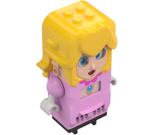 LEGO Fel roze Prinses Peach Figuur met LCD Screens voor Ogen en Chest (80731)