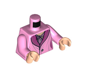 LEGO Bright Pink Queenie Goldstein with Pink Suit Minifig Torso (973 / 76382)