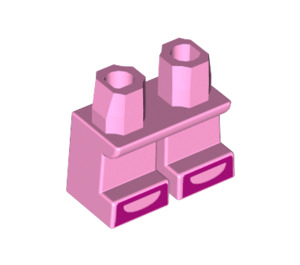 LEGO Bright Pink Short Legs with Pink shoes (33643 / 41879)