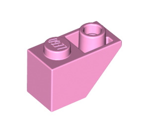 LEGO Fel roze Helling 1 x 2 (45°) Omgekeerd (3665)
