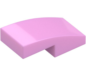 LEGO Bright Pink Slope 1 x 2 Curved (11477)