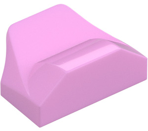 LEGO Bright Pink Slope 1 x 2 x 0.7 Curved with Fin (47458 / 81300)