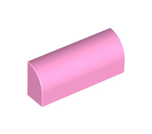 LEGO Fel roze Helling 1 x 4 Gebogen (6191 / 10314)