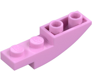 LEGO Klarrosa Backe 1 x 4 Böjd Omvänd (13547)