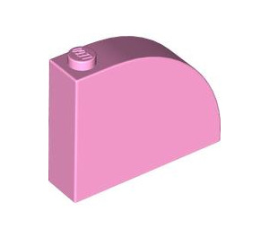 LEGO Bright Pink Slope 1 x 4 x 3 Curved (65734)