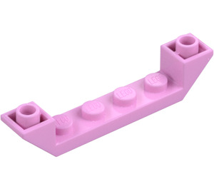 LEGO Fel roze Helling 1 x 6 (45°) Dubbele Omgekeerd met Open Midden (52501)