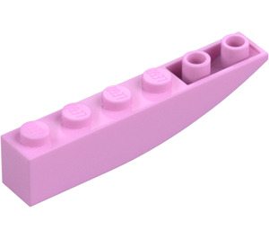 LEGO Rosa brillante Con pendiente 1 x 6 Curvo Invertido (41763 / 42023)