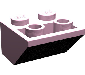 LEGO Fel roze Helling 2 x 2 (45°) Omgekeerd met platte afstandsring eronder (3660)
