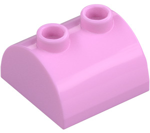 LEGO Bright Pink Slope 2 x 2 Curved with 2 Studs on Top (30165)