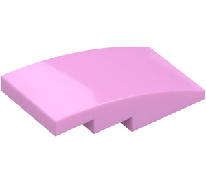 LEGO Bright Pink Slope 2 x 4 Curved (93606)