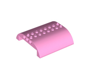 LEGO Leuchtend rosa Steigung 8 x 8 x 2 Gebogen Doppelt (54095)
