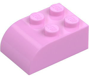 LEGO Bright Pink Slope Brick 2 x 3 with Curved Top (6215)