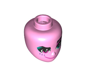 LEGO Bright Pink Sweet Mayhem Female Minidoll Head (44348 / 92198)