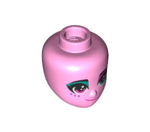 LEGO Bright Pink Sweet Mayhem Female Minidoll Head (47798 / 92198)