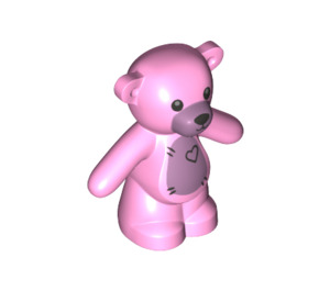 LEGO Leuchtendes Rosa Teddy Bär mit Herz (67122 / 67127)