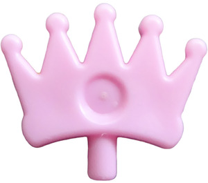 LEGO Leuchtendes Rosa Tiara mit 5 Punkte und Indentation  (93080)