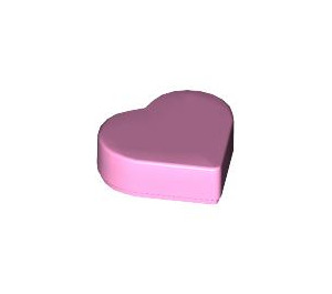 LEGO Bright Pink Tile 1 x 1 Heart (5529 / 39739)