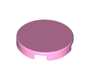 LEGO Bright Pink Tile 2 x 2 Round with Bottom Stud Holder (14769)