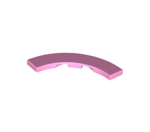 LEGO Bright Pink Tile 4 x 4 Curved Corner with Cutouts (3477 / 27507)