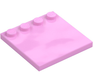 LEGO Fel roze Tegel 4 x 4 met Noppen aan Rand (6179)