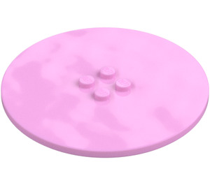 LEGO Bright Pink Tile 8 x 8 Round with 2 x 2 Center Studs (6177)