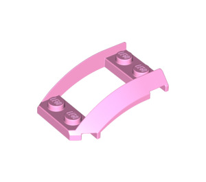 LEGO Bright Pink Wedge 4 x 3 Curved with 2 x 2 Cutout (47755)