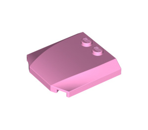 LEGO Fel roze Wig 4 x 4 Gebogen (45677)