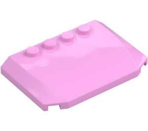 LEGO Bright Pink Wedge 4 x 6 Curved (52031)