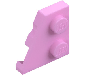 LEGO Bright Pink Wedge Plate 2 x 2 Wing Left (24299)