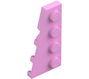 LEGO Bright Pink Wedge Plate 2 x 4 Wing Left (41770)