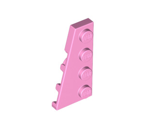 LEGO Bright Pink Wedge Plate 2 x 4 Wing Left (41770)