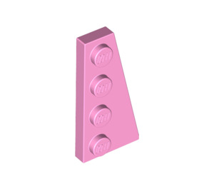 LEGO Leuchtend rosa Keil Platte 2 x 4 Flügel Recht (41769)
