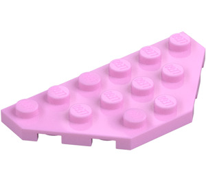 LEGO Fel roze Wig Plaat 3 x 6 met 45º Hoeken (2419 / 43127)