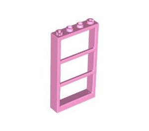 LEGO Fel roze Venster 1 x 4 x 6 Kader met Drie Panes (46523 / 57894)