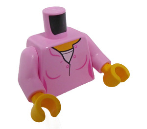 LEGO Bright Pink Woman Minifig Torso (973 / 76382)