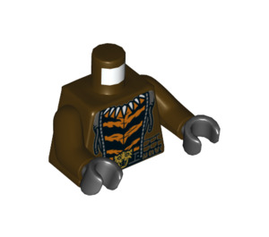 LEGO Bronze Tijger Minifiguur Torso (973 / 76382)