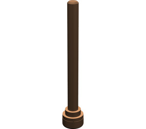 LEGO Brown Antenna 1 x 4 with Flat Top (3957 / 28658)