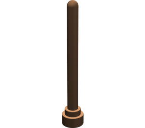 LEGO Brown Antenna 1 x 4 with Rounded Top (3957 / 30064)
