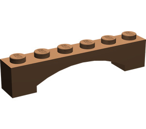 LEGO Brown Arch 1 x 6 Raised Bow (92950)