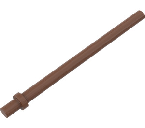 LEGO Brown Bar 6.6 with Thin Stop Ring (4095)