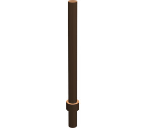 LEGO Brown Bar 6 with Thick Stop (28921 / 63965)