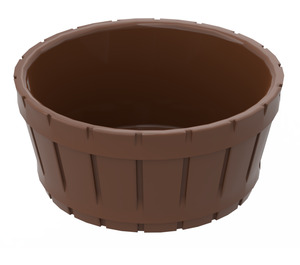 LEGO Brown Barrel 4.5 x 4.5 without Axle Hole (4424)