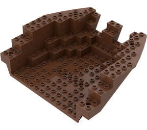 LEGO Brown Boat Stern 16 x 14 x 5 & 1/3 Hull Inside (2559)