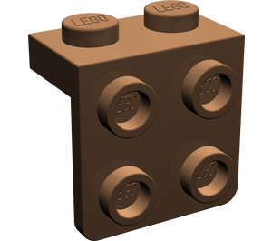 LEGO Bruin Beugel 1 x 2 met 2 x 2 (21712 / 44728)