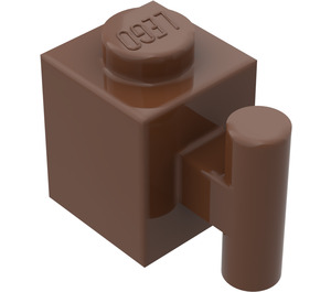 LEGO Bruin Steen 1 x 1 met Handvat (2921 / 28917)