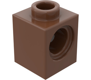 LEGO Hnědá Kostka 1 x 1 s otvor (6541)