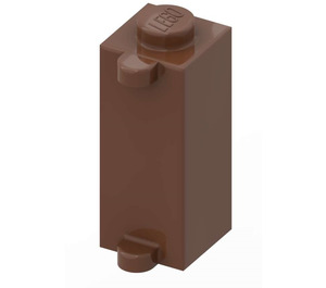 LEGO Bruin Steen 1 x 1 x 2 met Shutter Houder (3581)